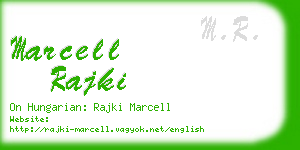 marcell rajki business card